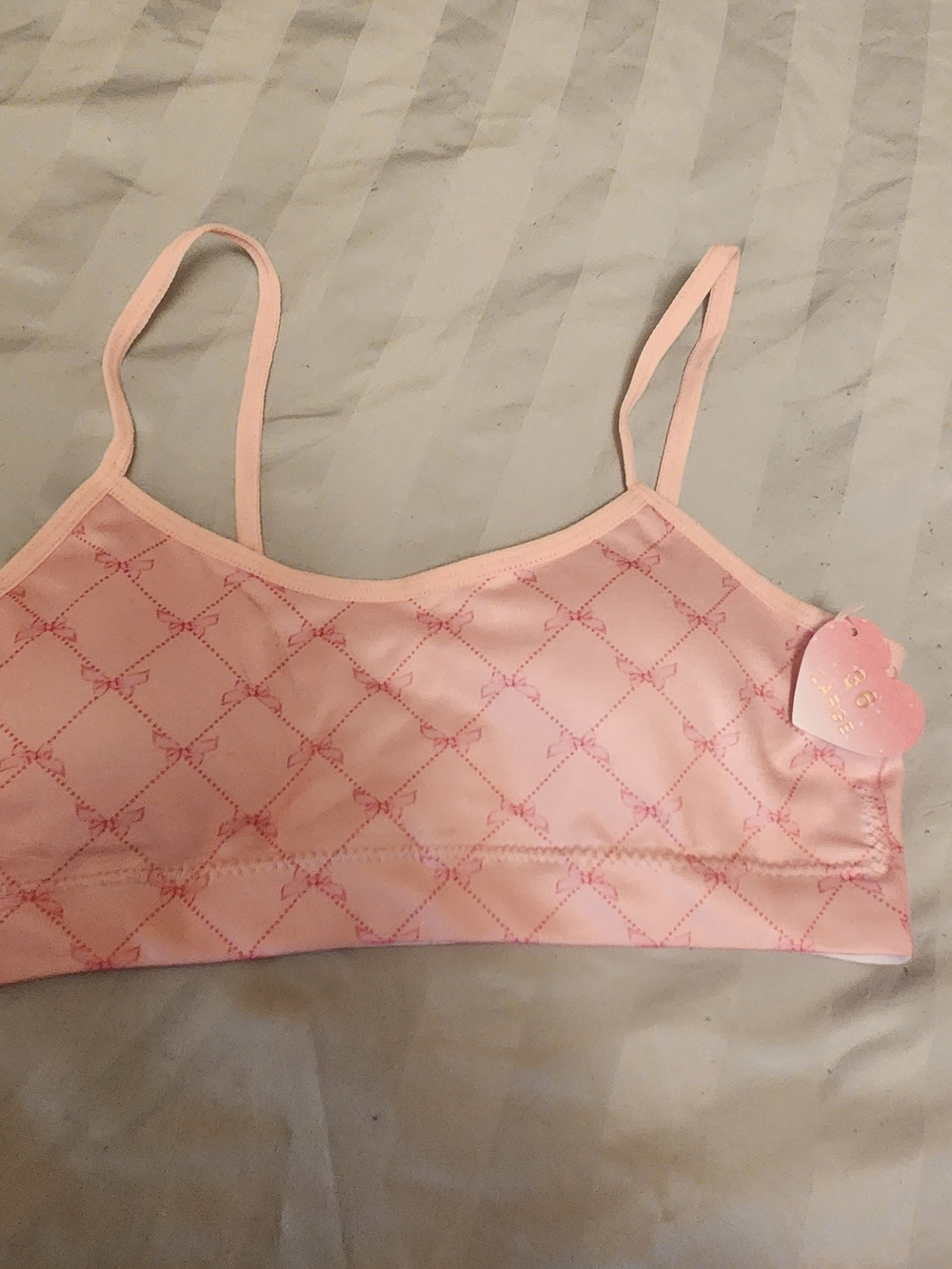 Unbranded Pink Quilted-Print Bralette